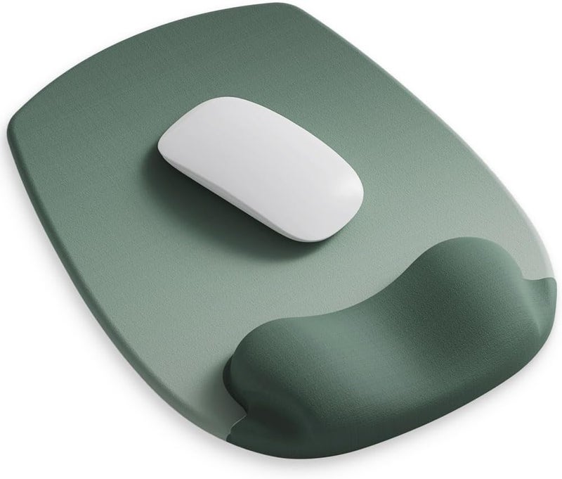 DemonChest ErgoFlow Gel Wrist Rest Mouse Pad - Ergonomic Cushion for Desk, Cute Aesthetic Computer Decor for Women; Small Mousepad Mat&Laptop Pads - Office, Home Support & Ergo Accessories Supplies(03Sage Green) - Image 1